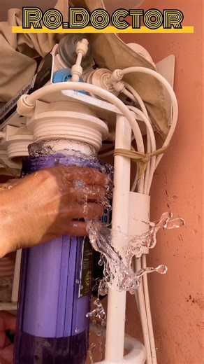 How to change filter domestic aro plant #rosystem #roplant #waterplant #filterplant #waterlillies