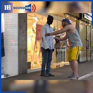 This mischievous mannequin SCARES passing pedestrians! 😱 via Newsflare | Daily Mail Video