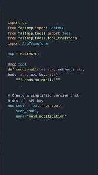 Advanced Tool Transformation Techniques in FastMCP - Part 6/20