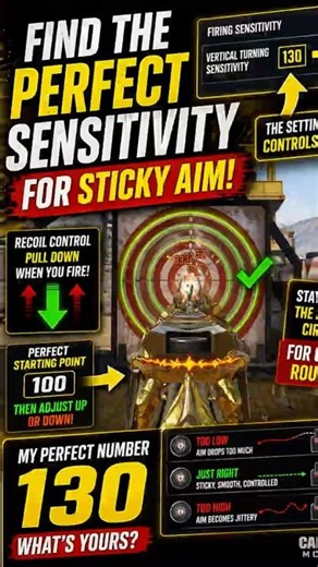 Low recoil sensitivity for sticky aim battle royale #codmbr #codmbrtipsandtricks #codmsensitivity