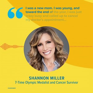 283 reactions · 19 shares | With help from Olympic Gold Medalist and cancer survivor Shannon Miller, Aflac is on a mission to get more people to visit the doctor for preventive checkups this year. | Aflac | Facebook
