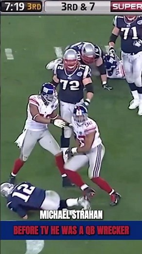 Before TV… Michael Strahan Was a QB DESTROYER!