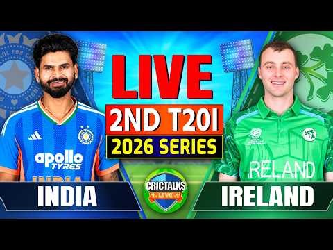 Live: IND vs IRE, 2nd T20I | Ball-By-Ball Commentary & Scores | 2026 Series | Today's Cricket Match