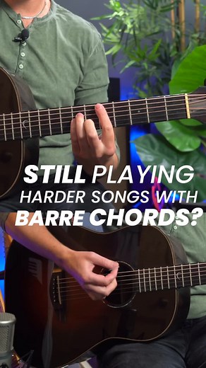 Andy Crowley on Instagram: "Still playing song with just barre chords and open chords? Learn triads! It's easier on your fingers and is how pro guitarists sounds more, well, pro!⁠ ⁠ Longer tutorial on my Andy Guitar channel 🎸"