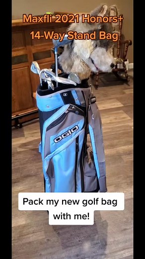 Pack my new golf bag with me! Maxfli 2021 Honors 14-Way Stand Bag Unboxing