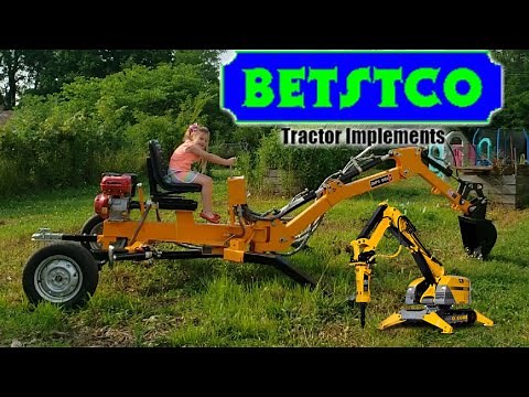 9 hp Towable backhoe Betstco unboxing and assembling. This little backhoe / trencher