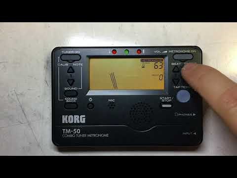 How To Use The TM50 Korg Tuner/Metronome