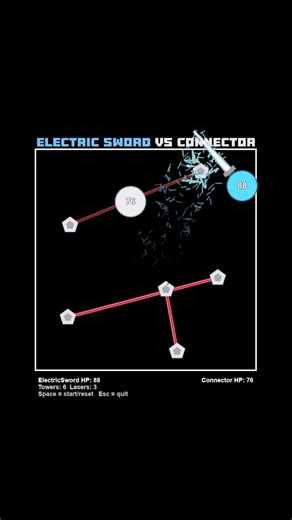 Electric Sword VS Connector Simulation