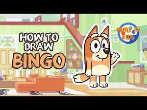 Drawing for Kids - How to Draw Bingo - Art for Kids - Cute drawings