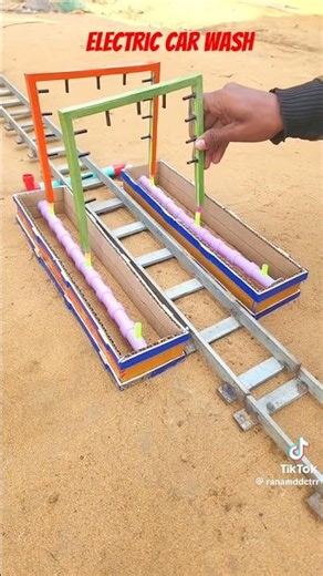 Mini Electric Car Wash Machine in Action 🚗⚡ | DIY Automatic Car Wash