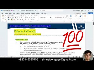 New Perspectives Excel 365/2021 | Module 7: End of Module Project 1 #PierceSoftware #excelmodule7