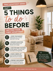 First Apartment Checklist: 5 Things To Do Before Moving In