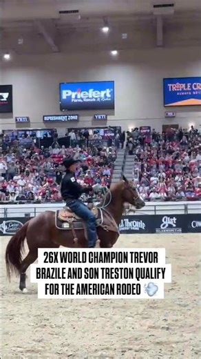 Rodeo legend Trevor Brazile qualifies for The American Rodeo with son Treston