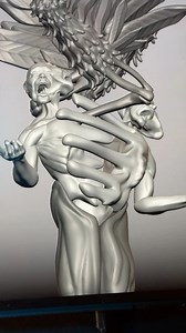 516K views · 10K reactions | "Human Shell Hatch" freestyled in nomad sculpt on the m2 iPad Pro #nomadsculpt #3dsculpting #art #wings #angel | Michael Wong | Facebook