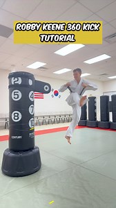 Robby Keene 360 Kick Tutorial #taekwondo #tkd #karate #martialarts #cobrakai #cobrakaiseries #robbykeene #360kick | Liam Gutmacher TKD
