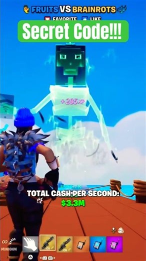 Secret Ghost Code In Fruit VS Brainrot👻#fortnite#fortniteshorts#fortniteclips#brainrot