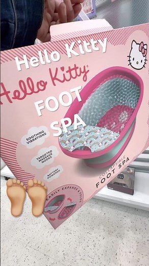 HELLO KITTY COLLAPSIBLE FOOT SPA MASSAGER #hellokitty #footspa #footbath #metime
