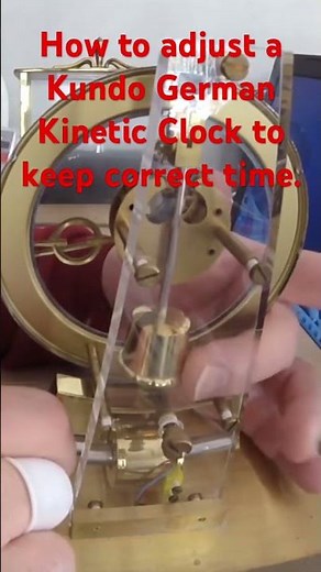 #HowTo adjust a Kundo German kinetic clock to keep the correct time. #MobileHomeLife. ￼