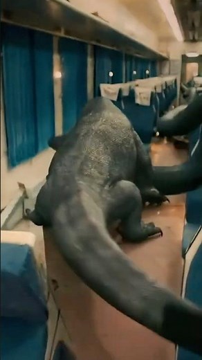 Mutant Lizard vs Giant Python! A Terrifying Train Battle to Save the Little Girl 🐍🔥#movie #python