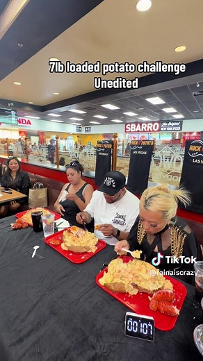 7lb Loaded Potato Challenge: Unedited Food Challenge