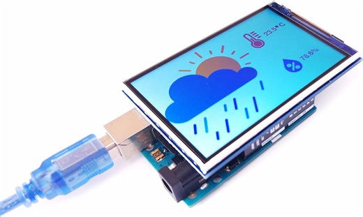 Amazon.com: DIYables Pantalla TFT LCD de 3.5 pulgadas para Arduino, 320x480 RGB a todo color, controlador ILI9486, interfaz paralela de 8 bits, compatible con Arduino Uno R3/R4, Mega, Due, Giga R1, no táctil : Electrónica