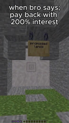 200% interest meme #minecraftjava #mcmemes #monyleander #couplebucks #memes #funny #mcpvp #macepvp