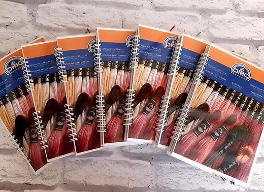 DMC Color Chart With Real Thread 498 Colors Samples New Colors Included - Etsy