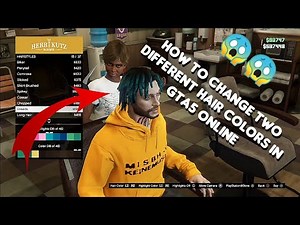 HOW TO GET TWO DIFFERENT HAIR COLORS IN GTA5 ONLINE