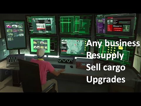 Manage any business via Master Control Terminal in Arcade, GTA Online - resupply, sell, upgrade...