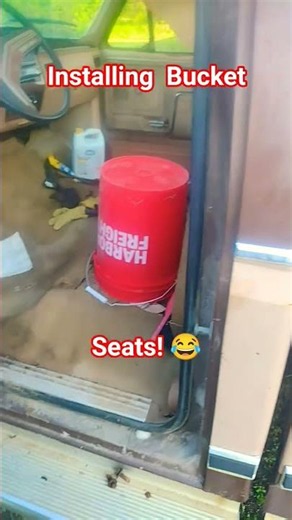 Ford Bullnose Bucket Seat Installation Lol! #ford #f150 #bullnose #truck
