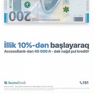 3.5K views · 49 reactions | Arzularınız sizə düşündüyünüzdən daha yaxındır!  AccessBank-ın 10 %-dən başlayan 40 000 AZN-dək nağd pul krediti təklifindən elə indi yararlanın ki, arzularınız havada qalmasın!  Onlayn kredit sifarişi üçün ➡️ https://bit.ly/4bD9U2C | AccessBank Azerbaijan | Facebook