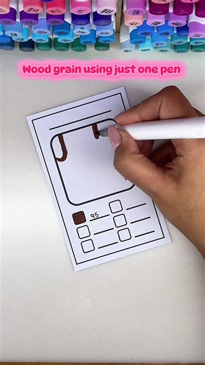 Wood Grain Art Tutorial Using One Pen