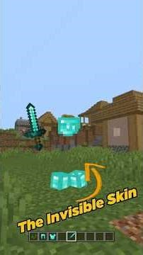 You Can Get This Invisible Minecraft Skin 😮😮#shorts #minecraft #funny #gaming #facts