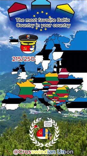 The most favorite Baltic country in Europe #fyp #mapping #shorts #baltics #geography
