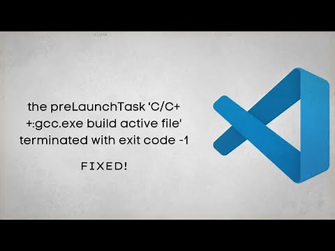 [Solved] the preLaunchTask 'C/C++:gcc.exe build active file' terminated with exit code -1 (VS Code)