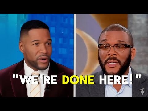 Tyler Perry WALKS OFF Good Morning America Interview After Heated Clash With Michael Strahan.