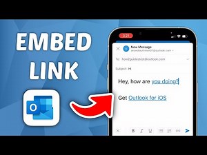 How to Embed Link in Text on Outlook