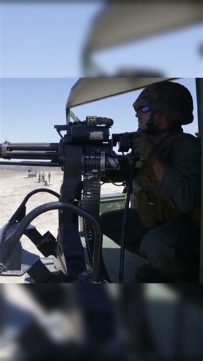 MINIGUN Live-Fires on the Ground by U.S. Marine #shorts #military