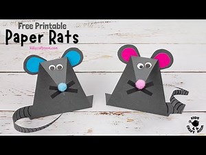 Easy Paper Mouse Craft