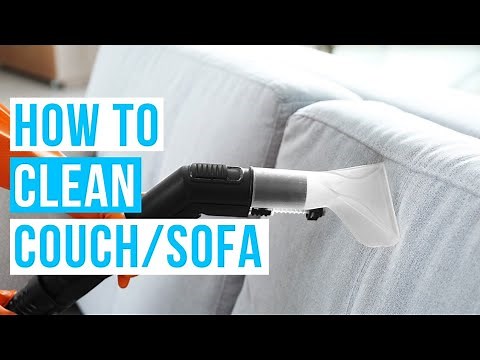 How to DEEP CLEAN your COUCH or SOFA | clean fabric couch in 4 steps