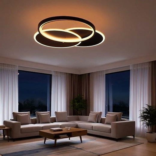 Lampadario Plafoniera 70W LED Moderna Design Switch V638 con telecomando