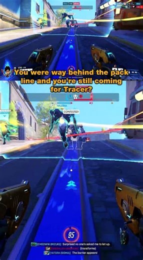 Tracer Outsmarts Ramattra: The Pack Line Mistake That Costs a Tank! 🔥 #Tracer #Ramattra #Overwatch