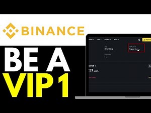 How To Be Vip 1 On Binance 2025 (FAST!!!)