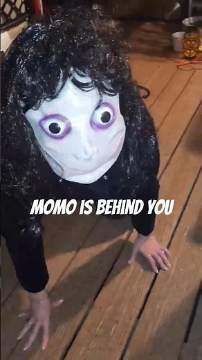 momo tried to break into my house #horror #scary #momo