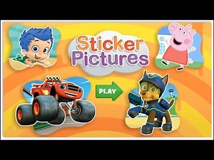 Paw Patrol Full Episodes | Nick Jr Sticker Pictures | Nickelodeon Jr Kids Game Video!