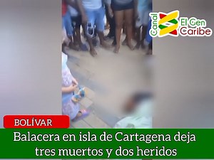 #ElGenCaribe2024 #Bolívar Balacera en isla de Cartagena deja tres muertos y dos heridos Tres muertos y dos heridos dejó una violenta pelea ocurrida en una gallera de Isla Fuerte, jurisdicción de Cartagena, informó la Inspectora de Policía de la zona, Irene Barrios Paz. Según los informes oficiales, el incidente se desató ayer por la tarde durante una discusión relacionada con una apuesta en una pelea de gallos. El altercado escaló rápidamente y culminó con la muerte de dos nativos y del presunto