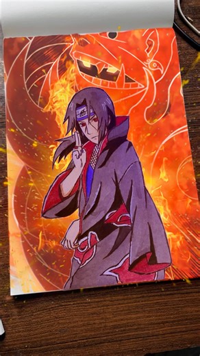 Drawing itachi uchiha with susanoo || Naruto drawing || animedrawing #itachi #Naruto #anime