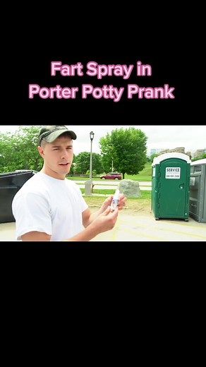 Hilarious Fart Spray in Porter Potty Prank
