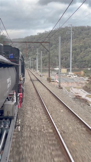 391K views · 8.8K reactions | 拾 We're back for day two of steam train rides from #Gosford station to Hawkesbury River and return. Stunning sights and sounds as Beyer-Garratt 6029 winds its way towards Wondabyne! | Transport Heritage NSW | Facebook