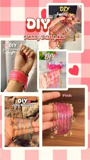 DIY plastic bottle jelly bangles #jelly #jellybangles #diy #craft